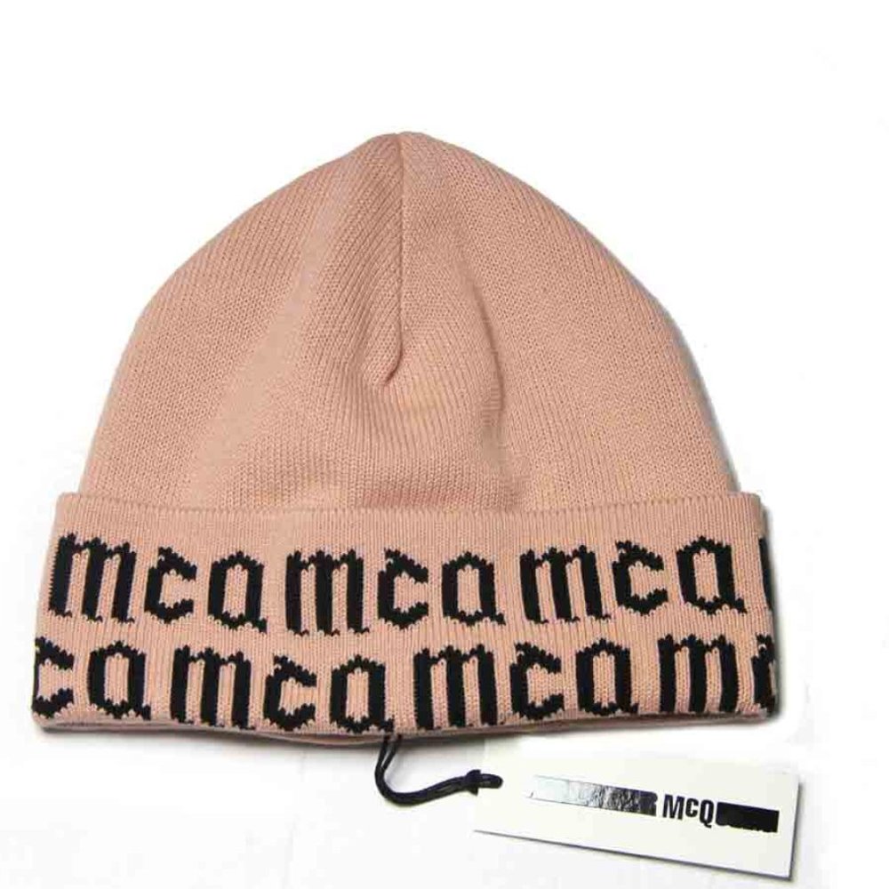 Alexander McQueen Beanie Skull Cap Winter Hat Cotton Size 57 cm or Medium